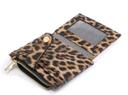 Sam Mini Snap Wallet - Leopard