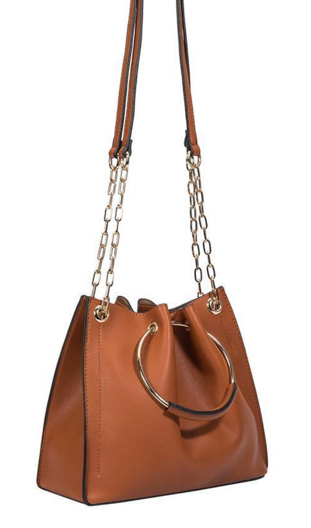 Chelsea Merlot Shoulder/Bucket Bag